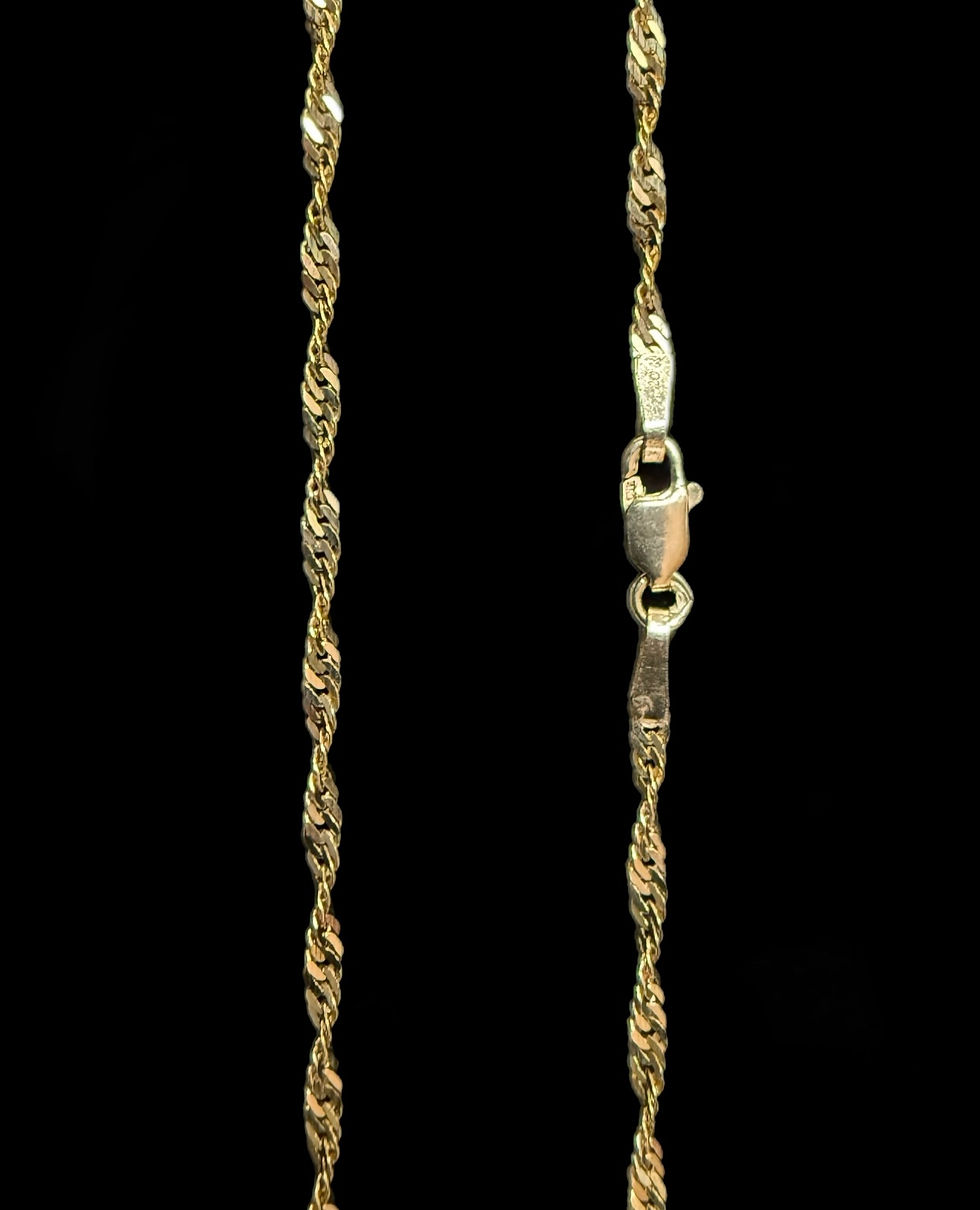 Thumbnail: 1 mm Rope Chain Gold 10k