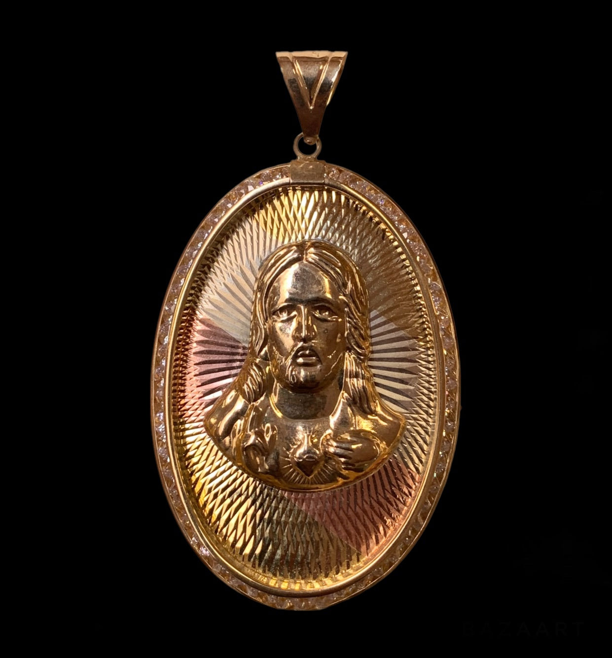 Jesus Face Pendant Gold 10k