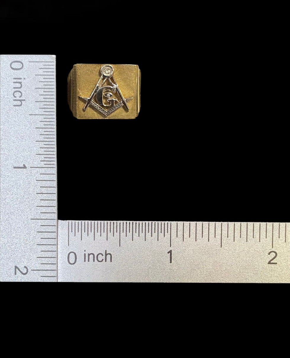 Thumbnail: Free Mason Masonic G Ring Gold 10k