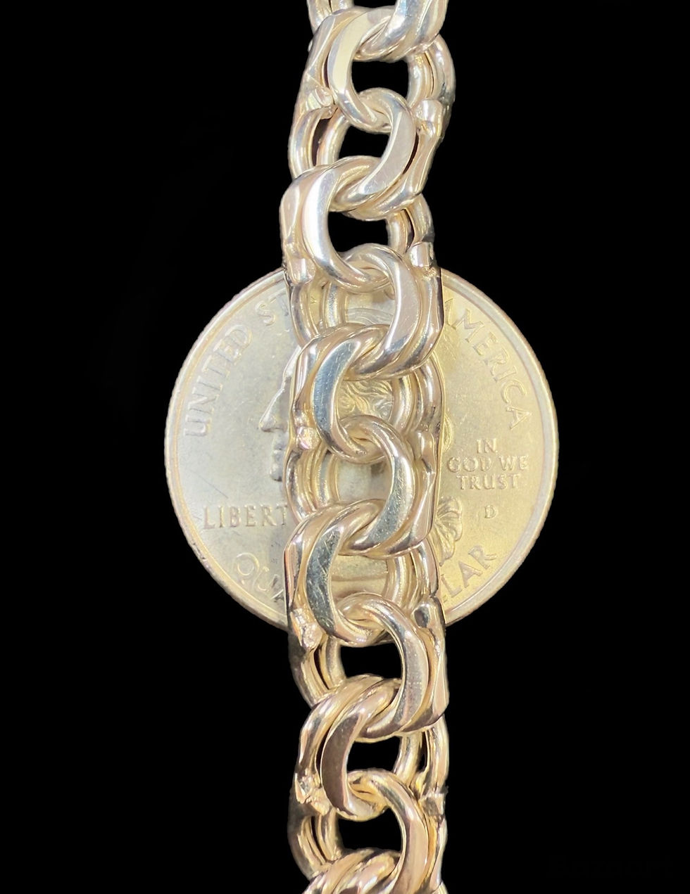 Miniatura: 9.5 mm Chino Bracelet Silver