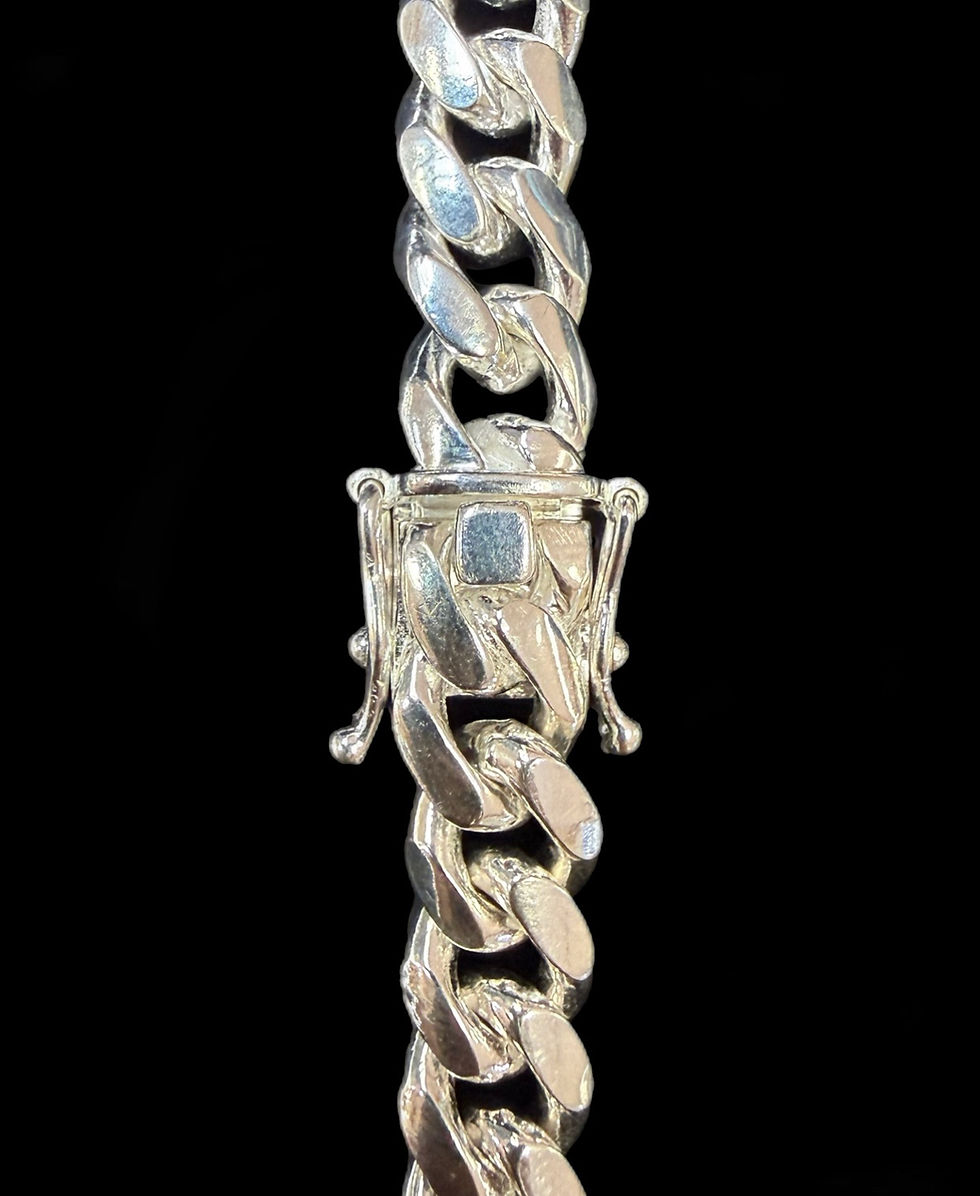 Miniatura: 8.5 mm Miami Cuban Chain Silver