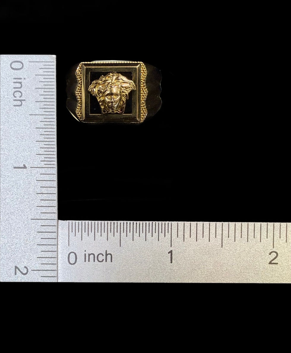 Thumbnail: Medusa Head Ring Gold 10k