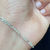 Thumbnail: 3 mm Figaro Diamond Cut and Plain Cut Bracelet Silver