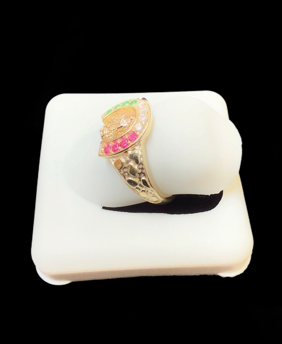 Miniatura: Virgin Mary Nugget Style Ring Gold 10k