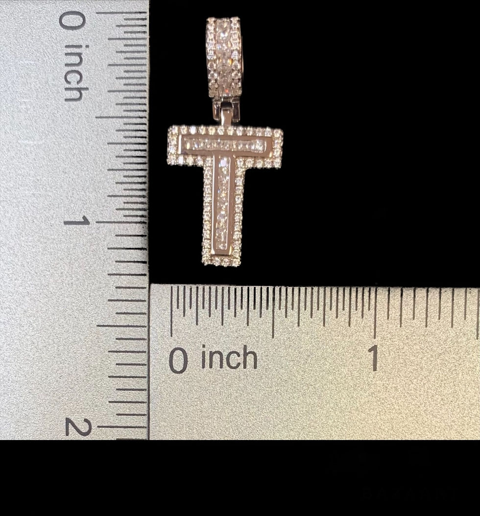 Miniatura: T Letter Pendant Silver