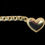 Thumbnail: 7.5 mm Heart Versace Style Chino link Chain Gold 10k