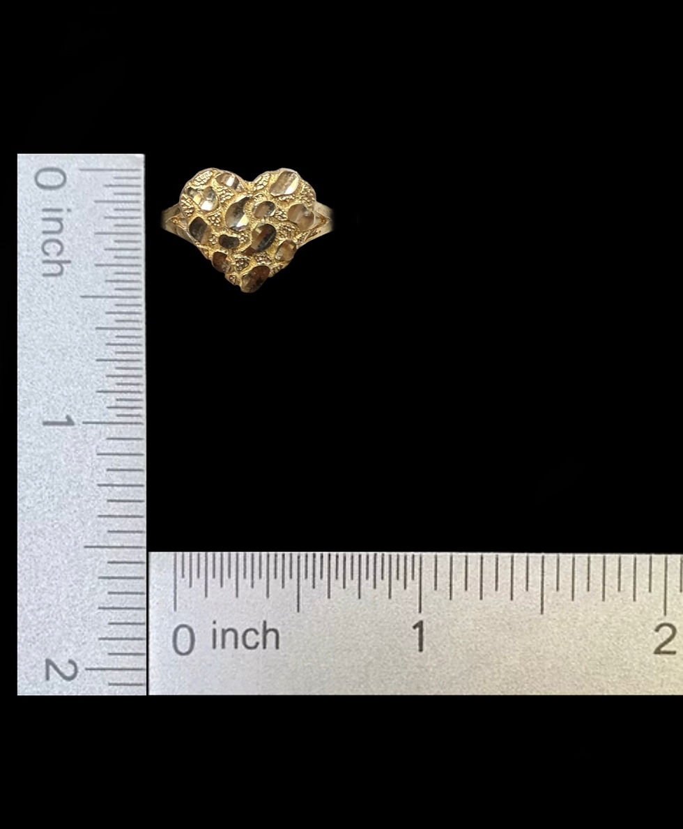 Miniatura: Heart Nugget Ring Gold 10k
