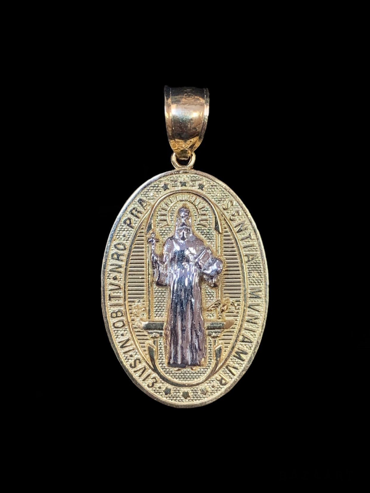 Saint Benedict Pendant Gold 10k