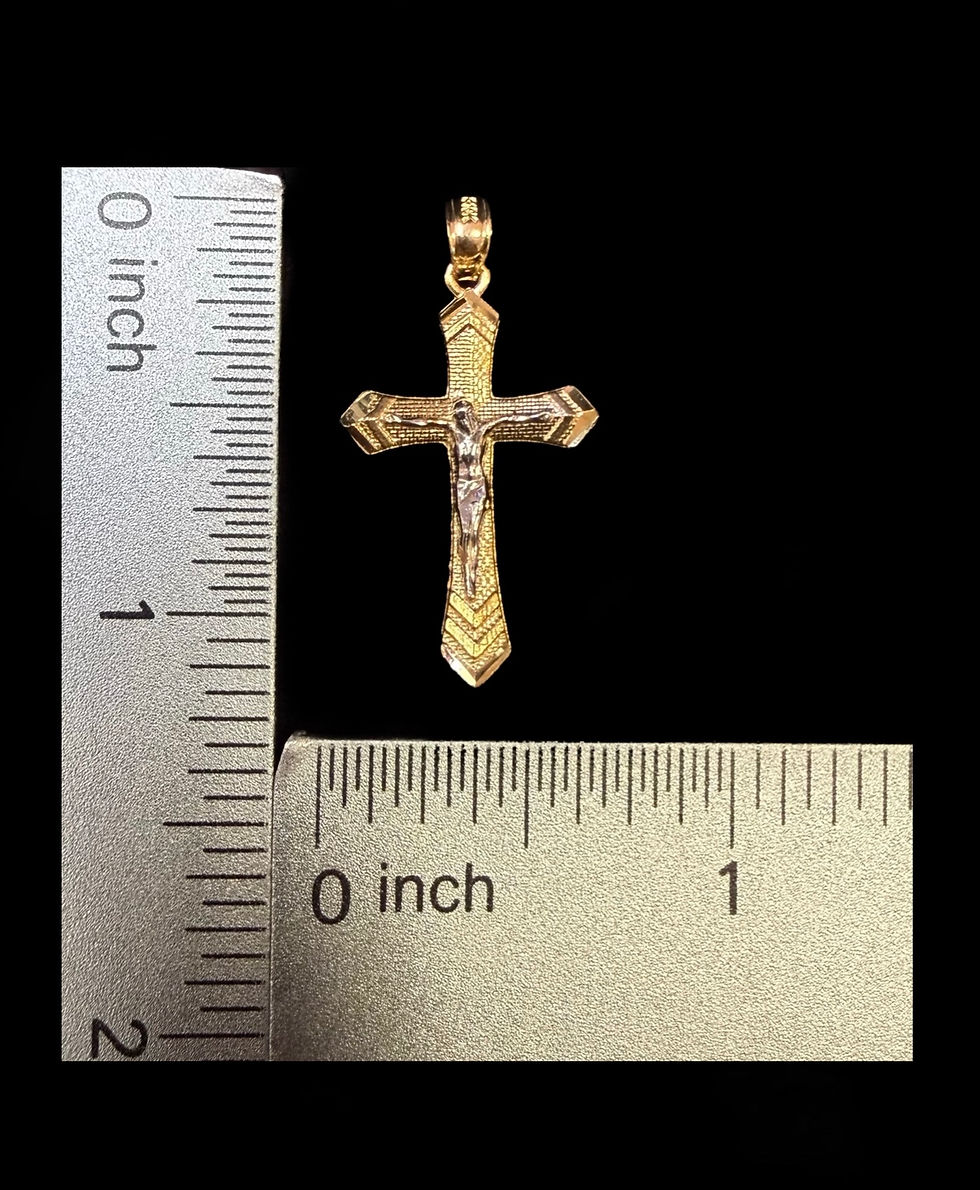 Miniatura: Jesus on Cross Pendant Gold 10k