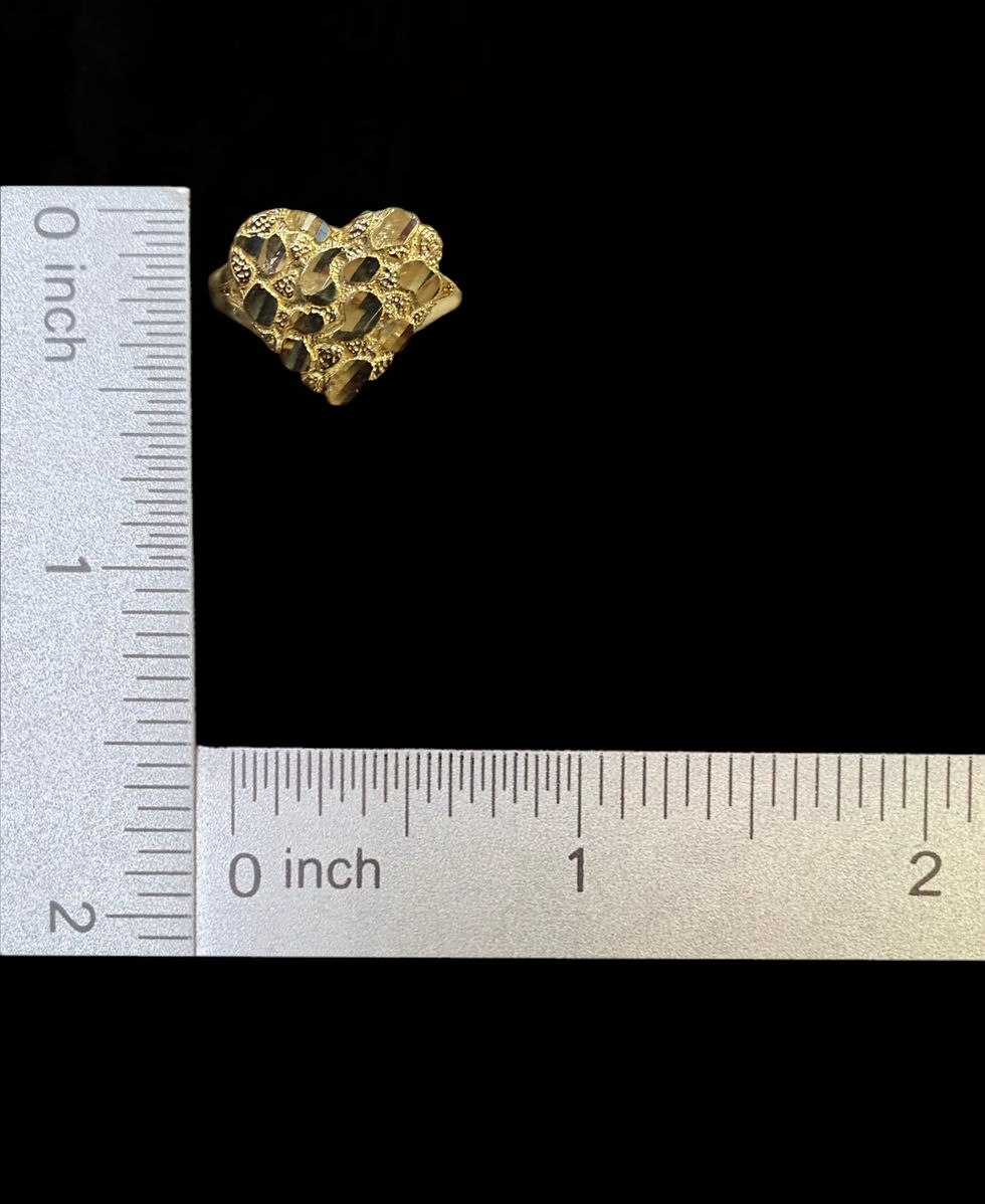 Miniatura: Heart Nugget Ring Gold 10k
