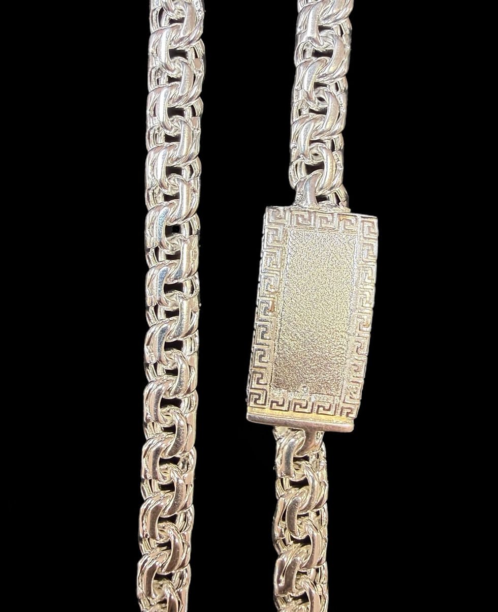 Miniatura: 8 mm Versace Style Chino link Chain Silver