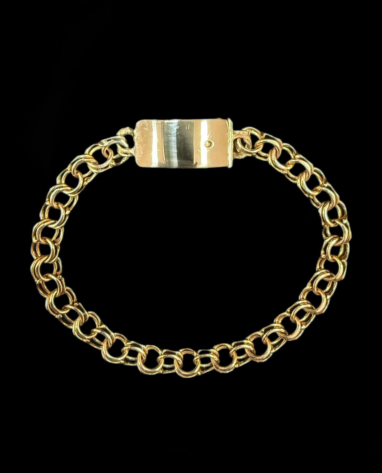 5 mm Chino ID Bracelet Gold 10k