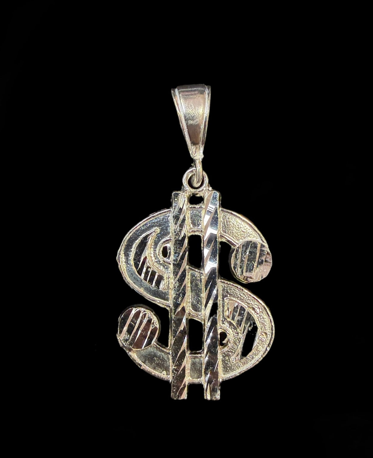 Money Symbol Pendant Silver