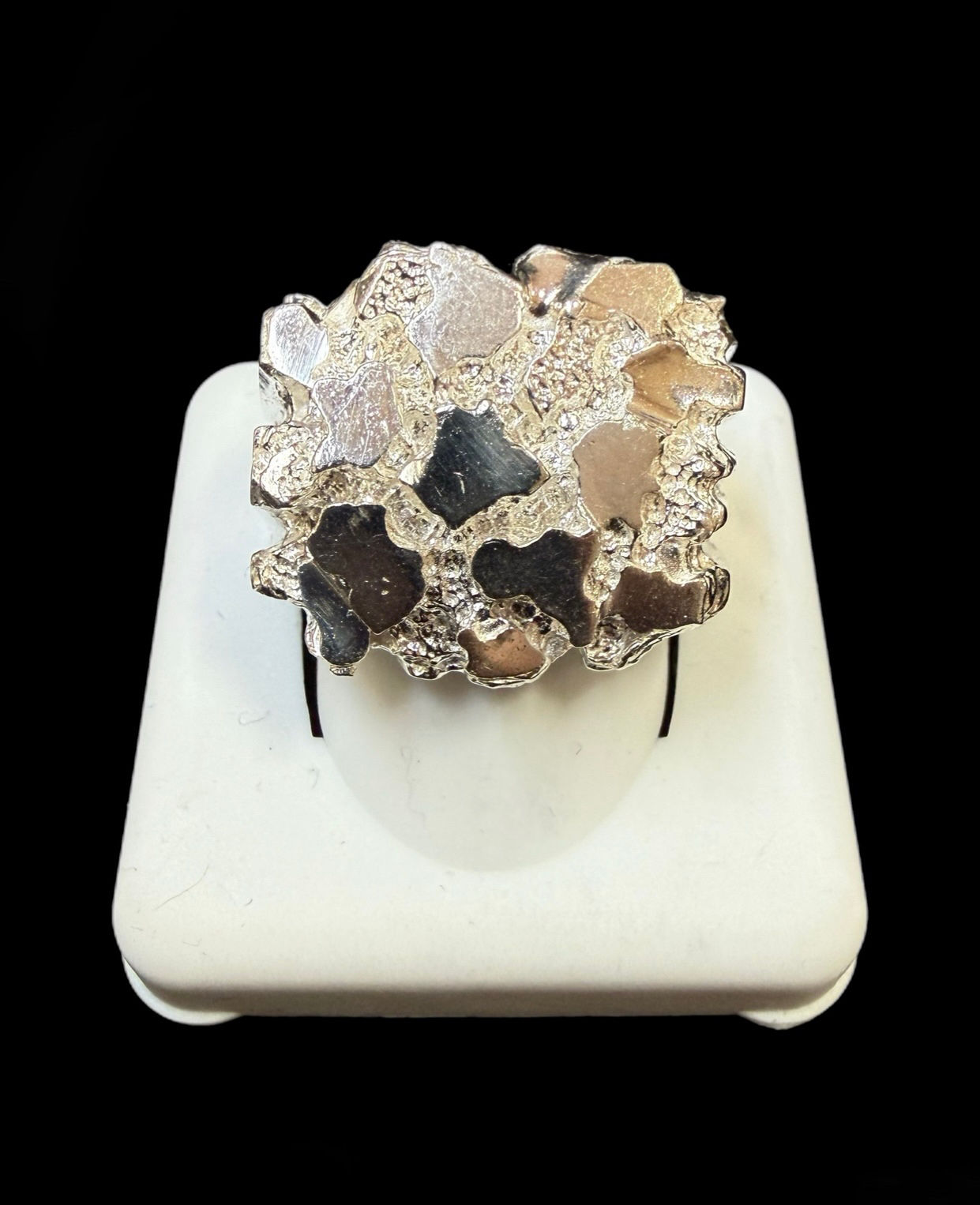 Nugget Ring Silver