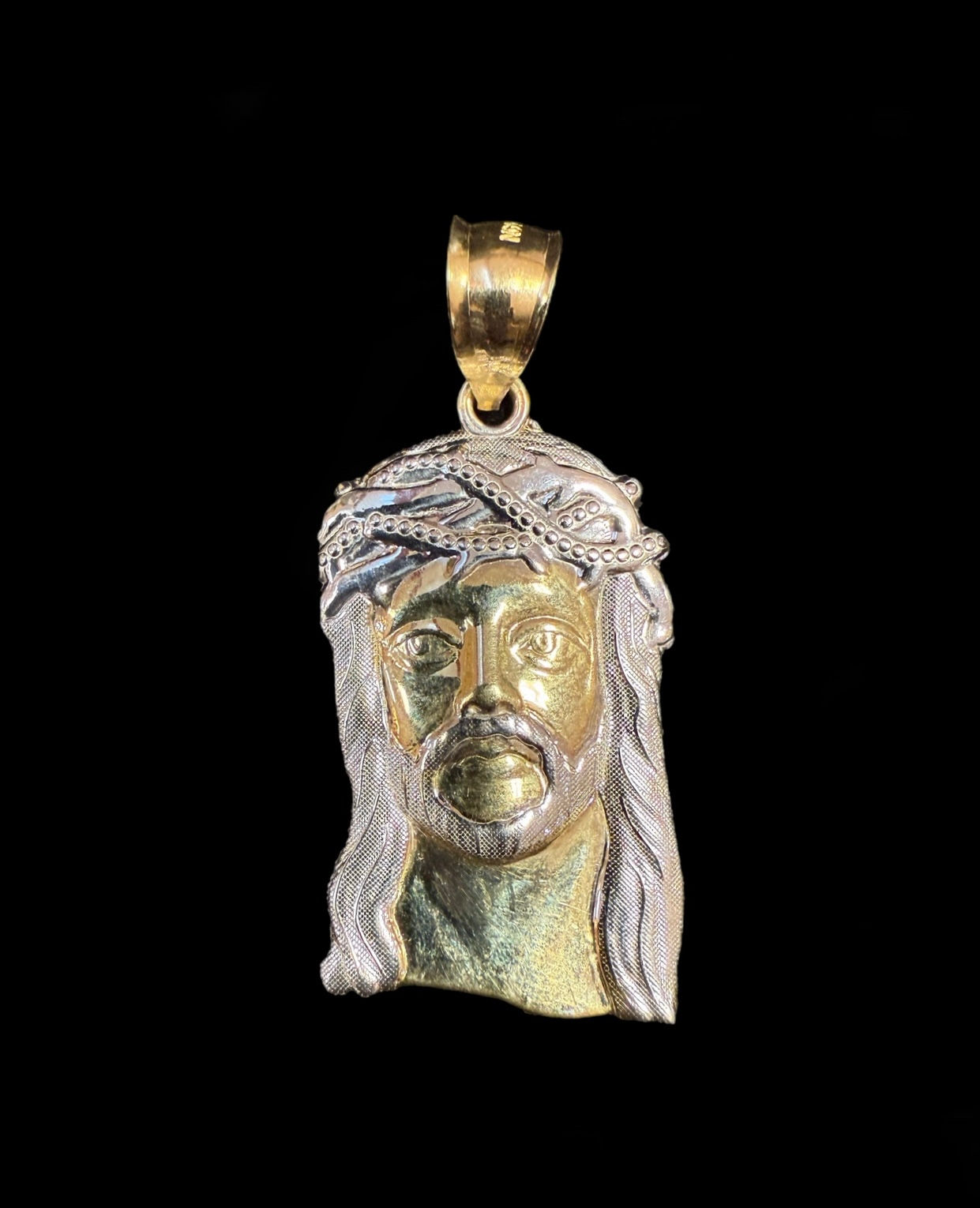 Jesus Face Pendant Gold 10k
