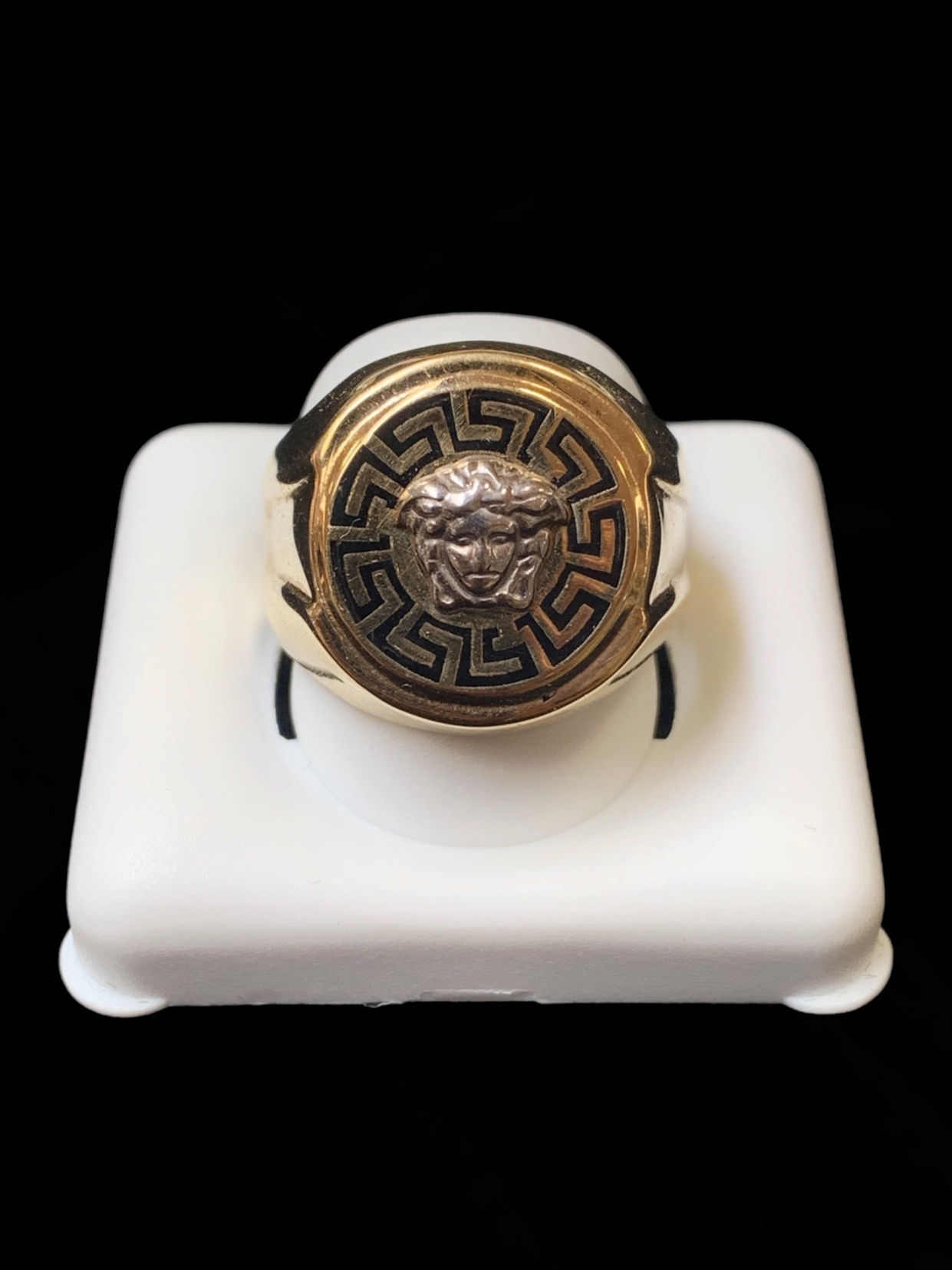 Medusa Head Versace style Ring Gold 10k