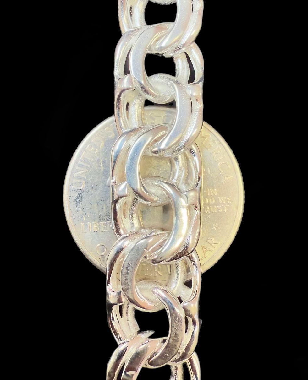 Miniatura: 12 mm Chino ID Bracelet Silver