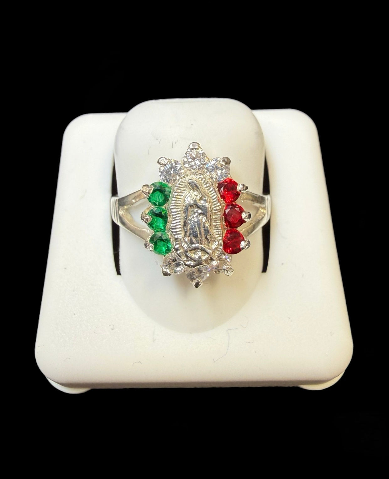 Virgin Mary Ring Silver