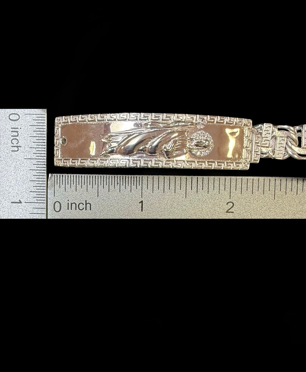 Miniatura: 10 mm Chino Saint Jude ID Versace Style Bracelet Silver