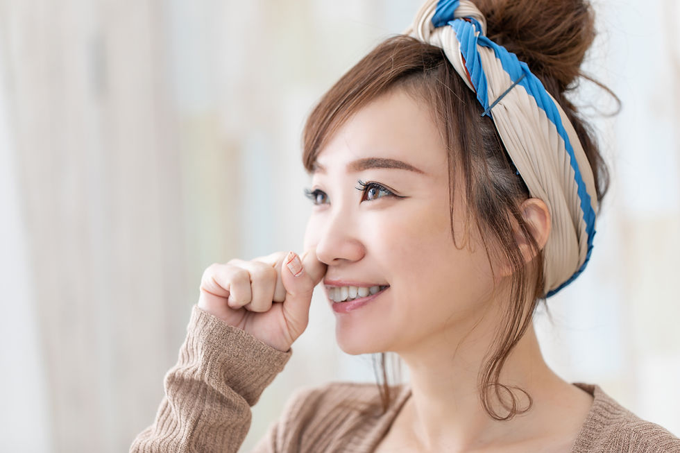 鼻すっきりした女性