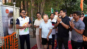 The inauguration ceremony of the first Synthetic Jogging Track