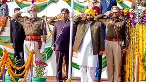 UNFURLS NATIONAL FLAG DURING REPUBLIC DAY CELEBRATIONS AT BATHINDA