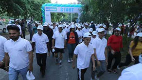 Paras Hospital organizes walkathon on World Stroke Day