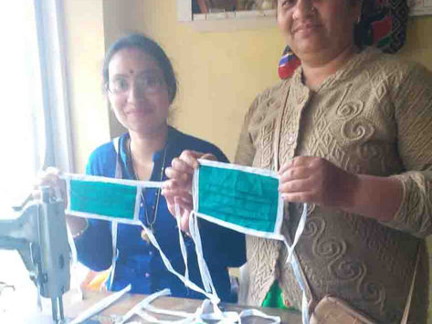 Self-help groups and women's circles set up 50 thousand masks in Kullu