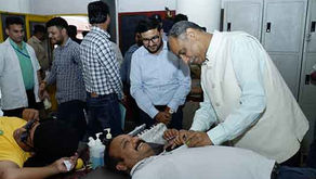 Police Post PGI Chandigarh in collaboration with SUKH Foundation organised a Blood camp