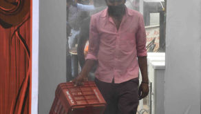 Newly installed sanitisation tunnel at Sector 26 vegetable market Chandigarh