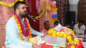 श्री सनातन धर्म मंदिर सेक्टर 46 चंडीगढ़ में चल रही मद् भागवत कथा के आज तृतीय दिवस