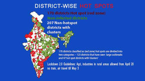 Health ministry identifies 170 districts as hotspots