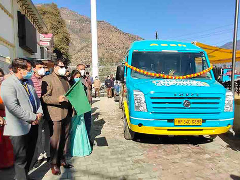Mobile therapy bus for Children with disabilities inaugurated in Kullu