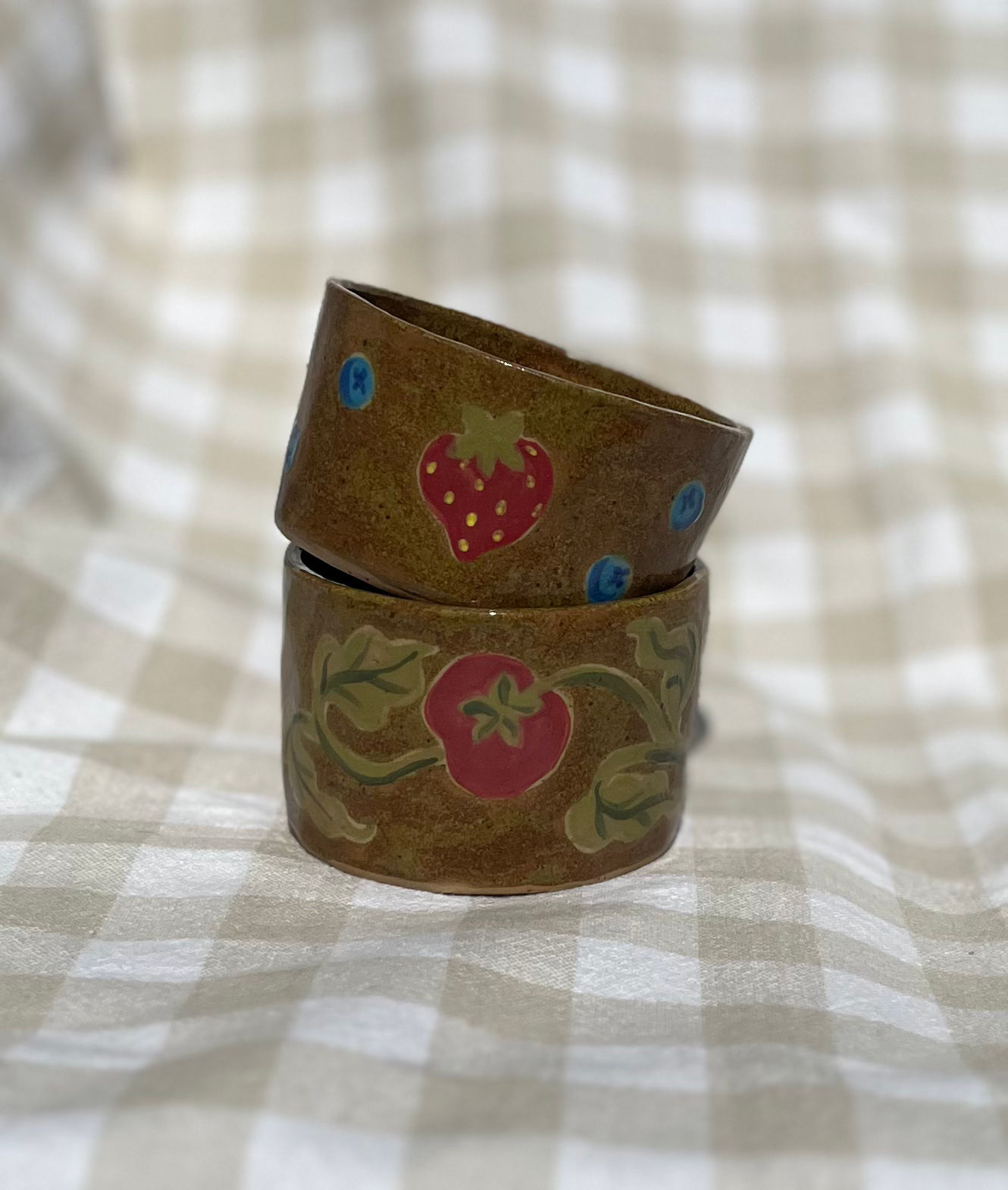 Handmade ceramic berries/tomato pot