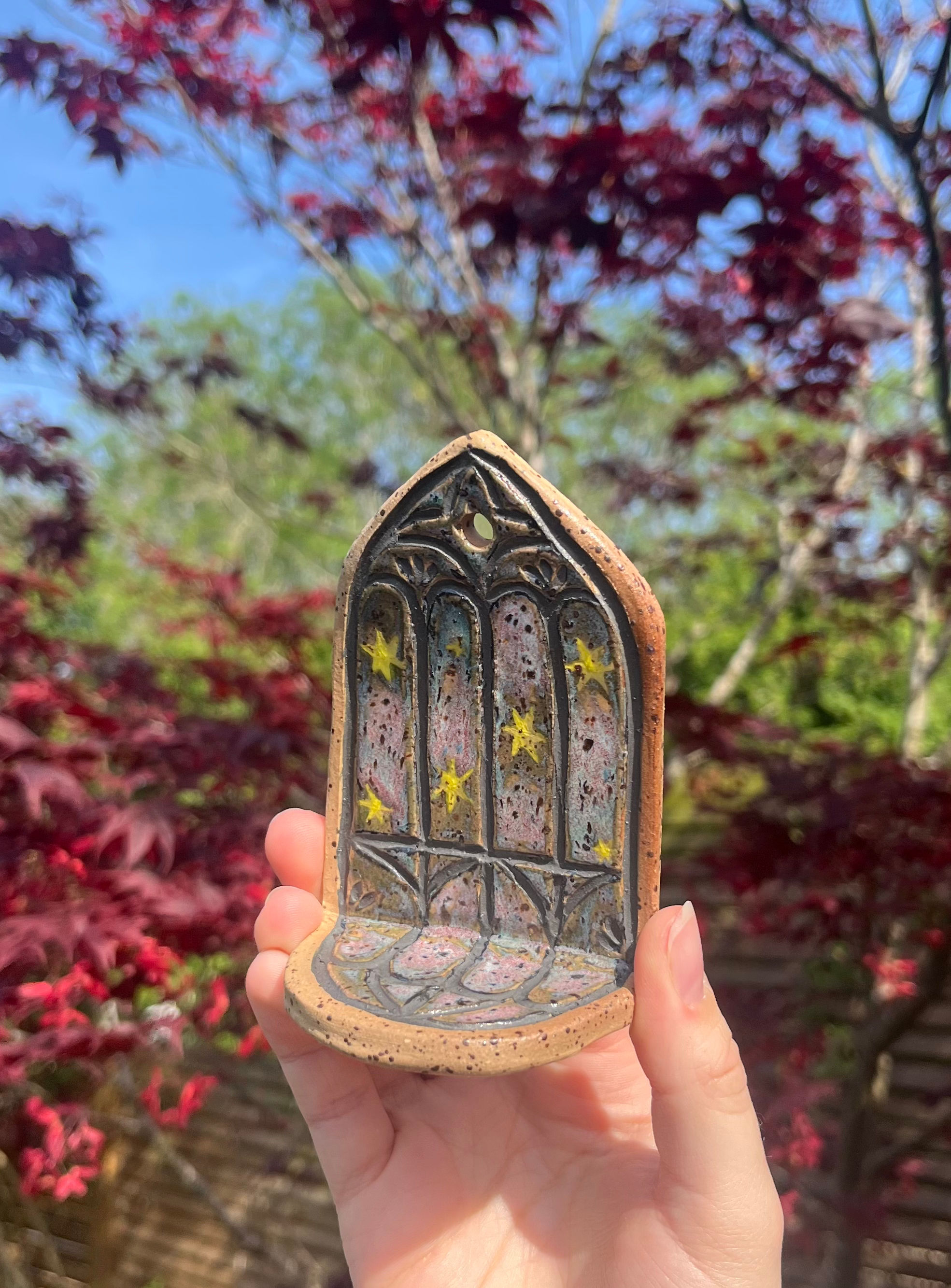 Handmade Ceramic Shelf - Starry Windowsill