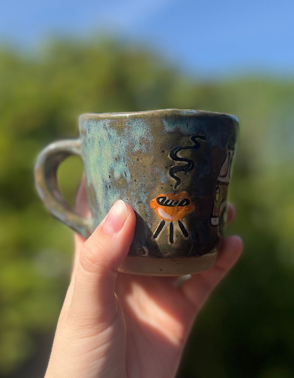 Thumbnail: Handmade ceramic Mug- Camper 