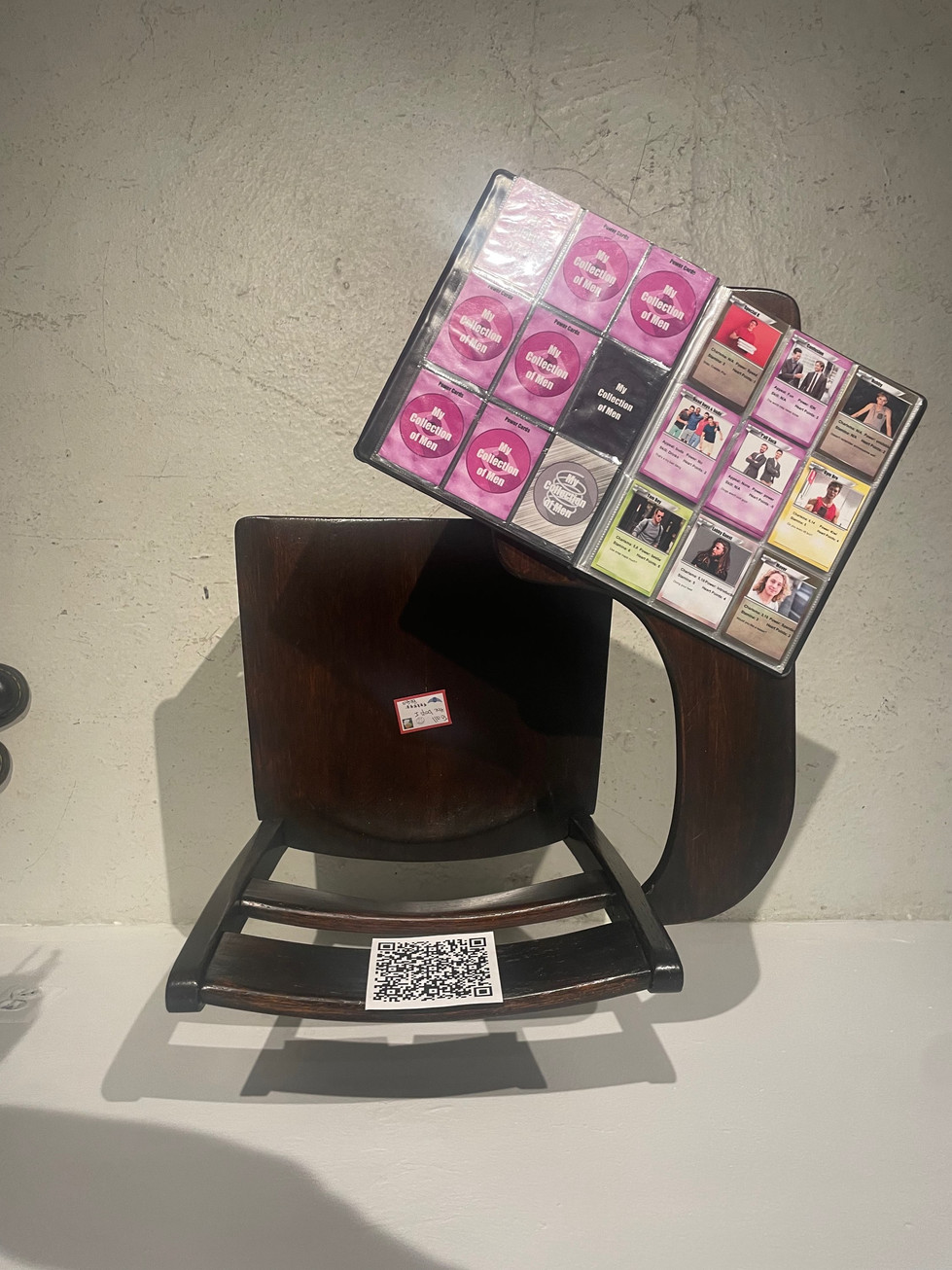 Overview of school desk and trading card album