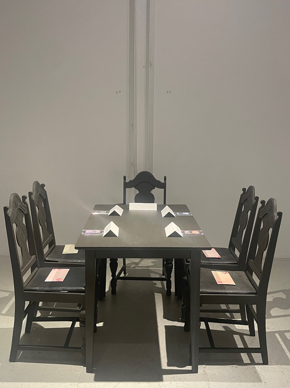 Focus on dining table