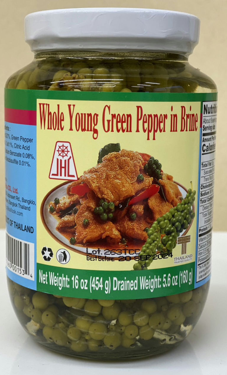 JHC Whole Young Green Pepper In Brine