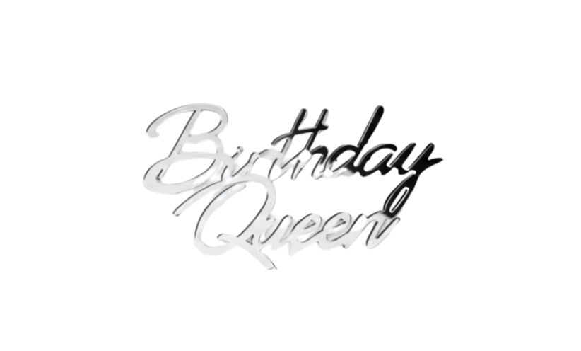 Miniature : Topper Gâteau Cake Design – “Happy Birthday Queen” & “Happy Birthday Princesse”