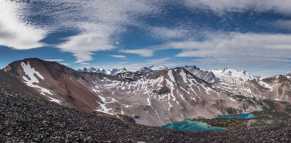 Azure Lakes and the Catamount Glacier