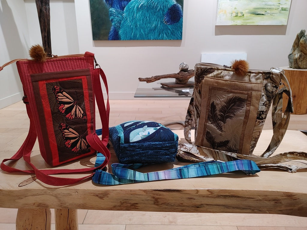 Quilted Zipper Phone Bag With Strap - Various Designs