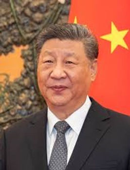 portrait of China's current leader, Xi Jinping