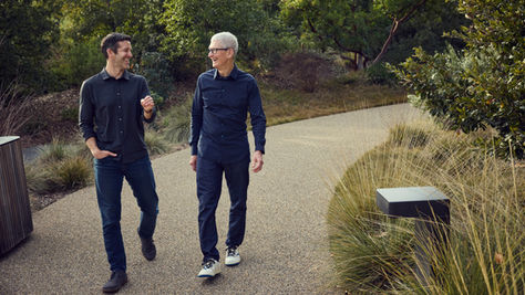 Tim Cook and John Ternus