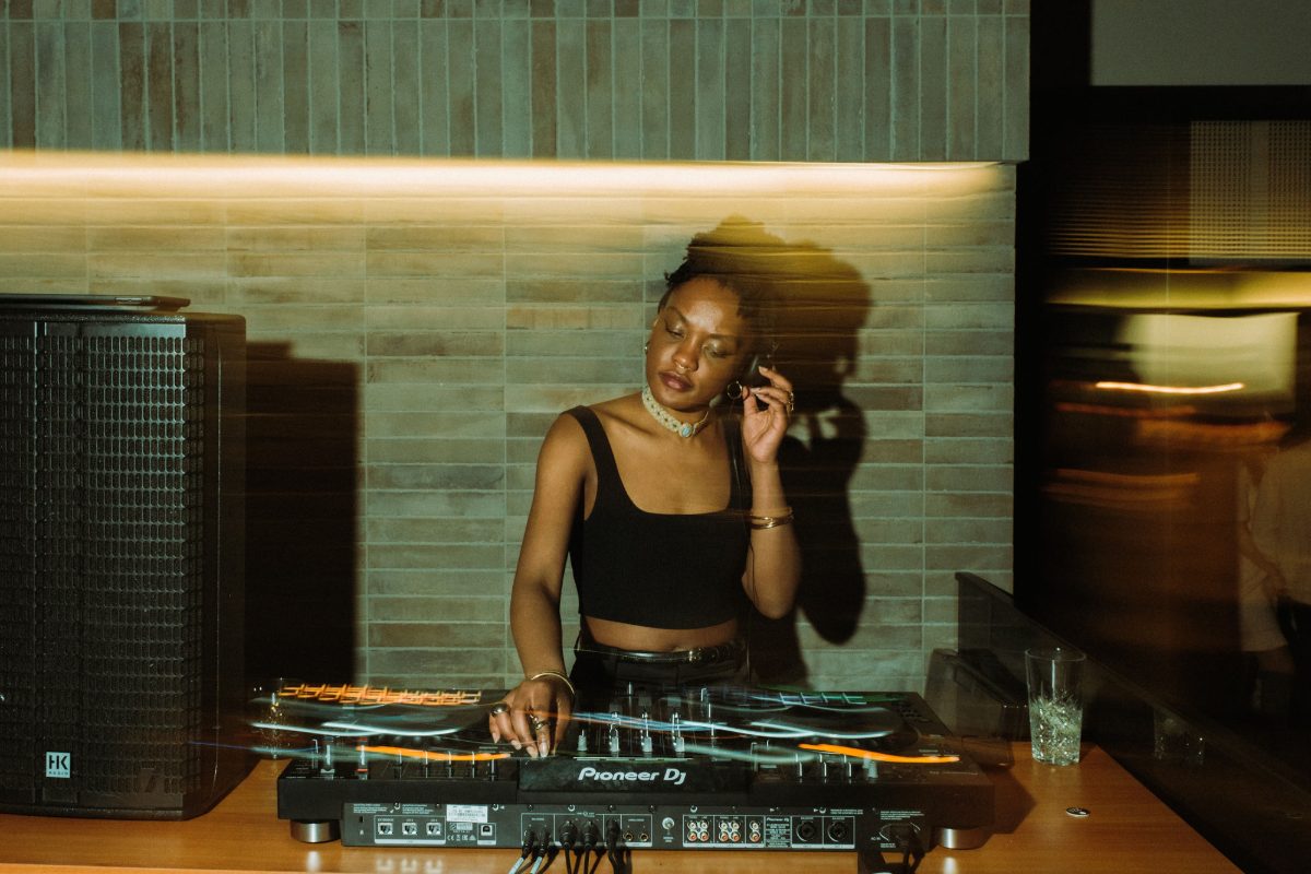The DJ at the decks