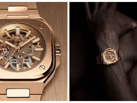 【鏤空金表 賦予精彩|BELL & ROSS BR05 SKELETON GOLD】