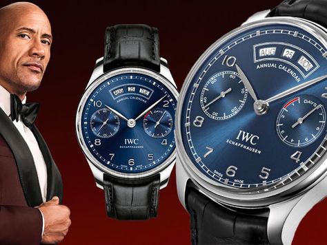 【《RED NOTICE》首映会「表」态惊艳:巨石哥与他的 IWC PORTUGIESER】