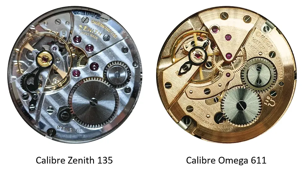 Zenith 135 vs Omega 611