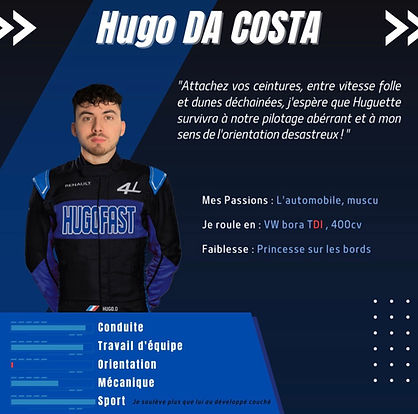présentation de Hugo Da Costa, membre de l'équipe HugoFast