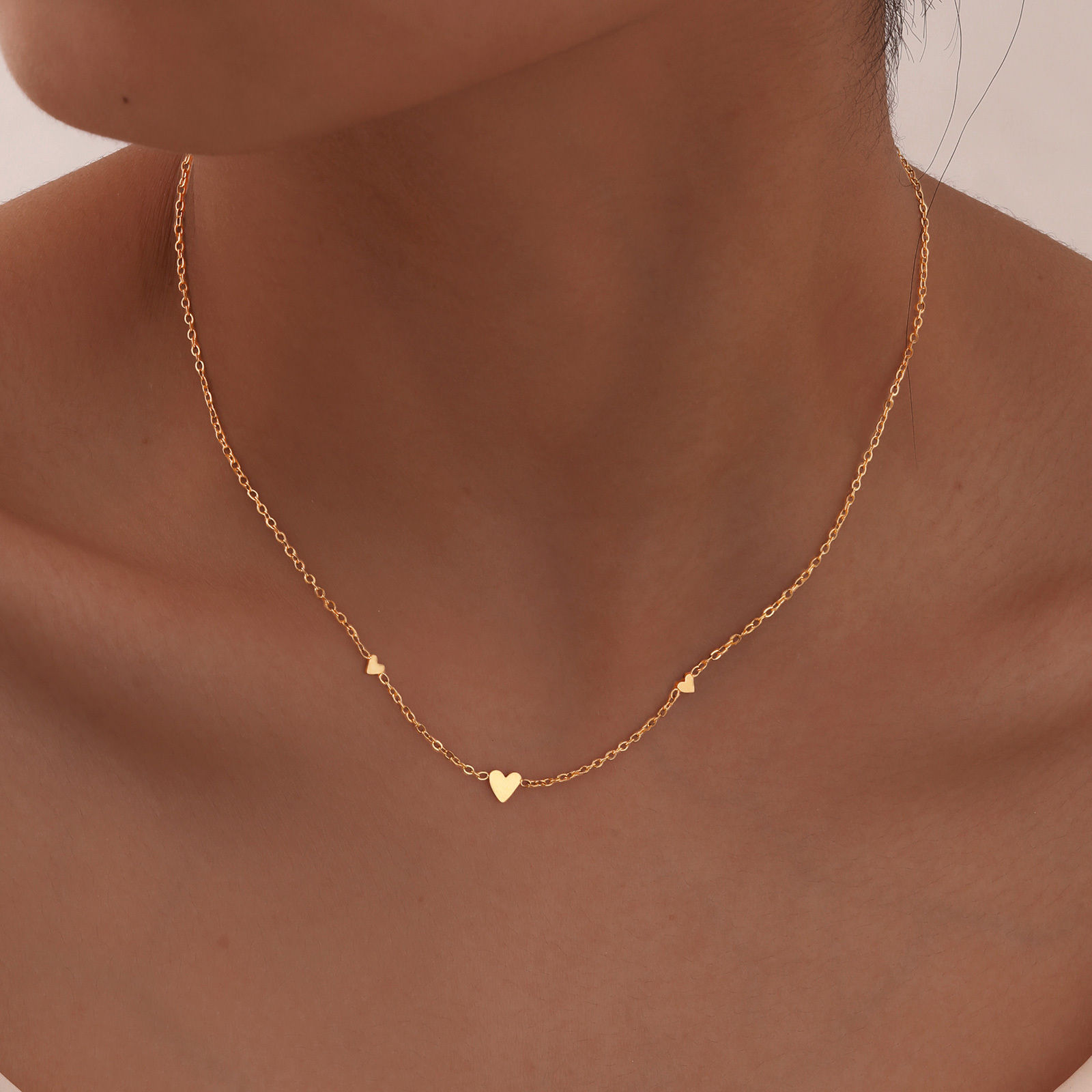 Triple Heart Delicate Chain